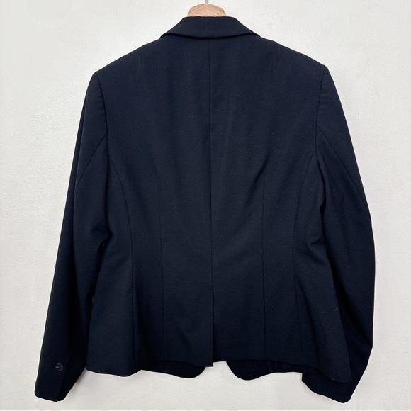 H&M Womens Medium Stretch Button Black Soft Blazer - Picture 13 of 13